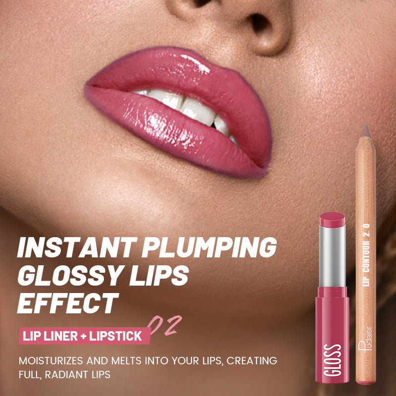 Lip Liner Lipstick Kit Matte Water Light