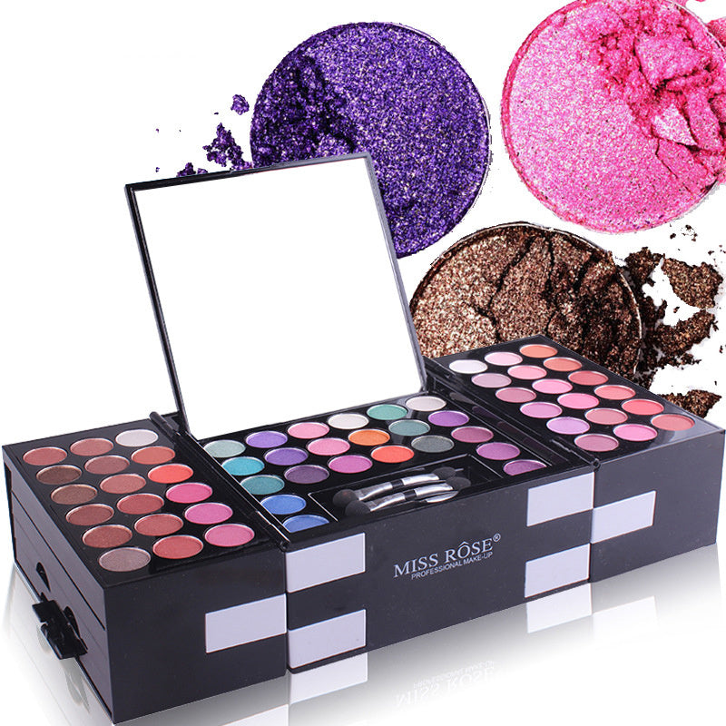 MISS ROSE 3 color Eyeshadow blush eyebrow makeup kit