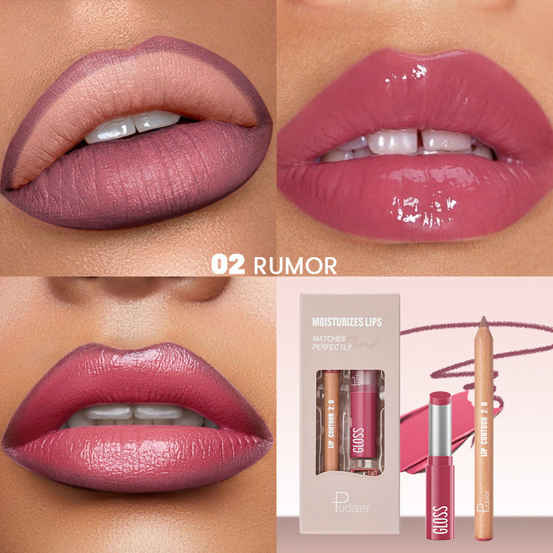 Lip Liner Lipstick Kit Matte Water Light