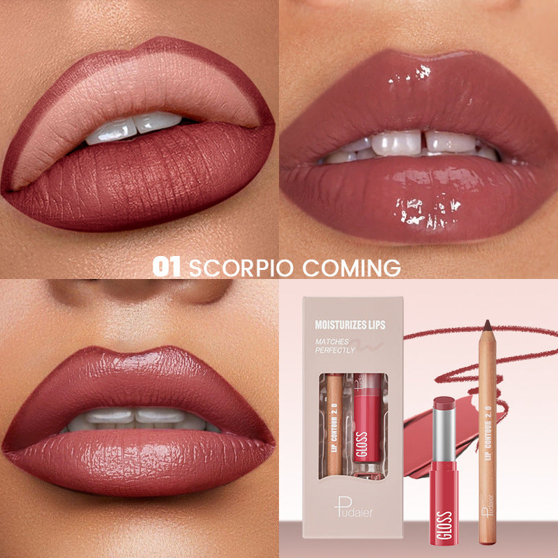 Lip Liner Lipstick Kit Matte Water Light