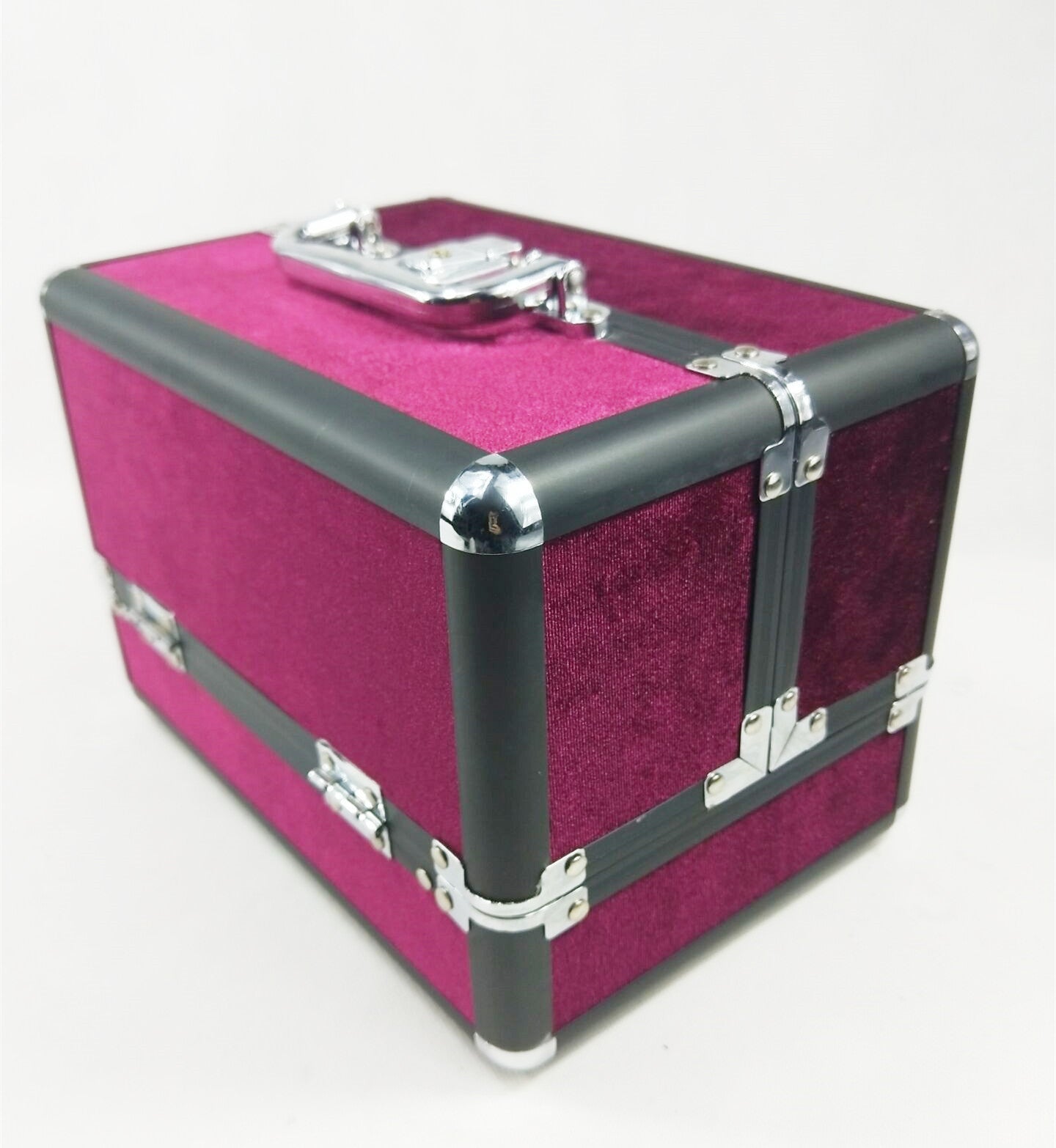 Double-opening Aluminum Cosmetic Case Makeup Kit