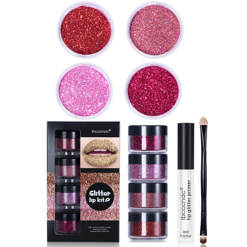Glitter Lip Gloss Lipstick Shiny Waterproof Long Lasting