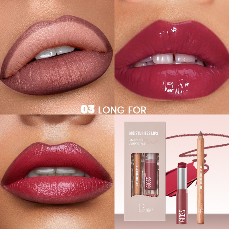 Lip Liner Lipstick Kit Matte Water Light