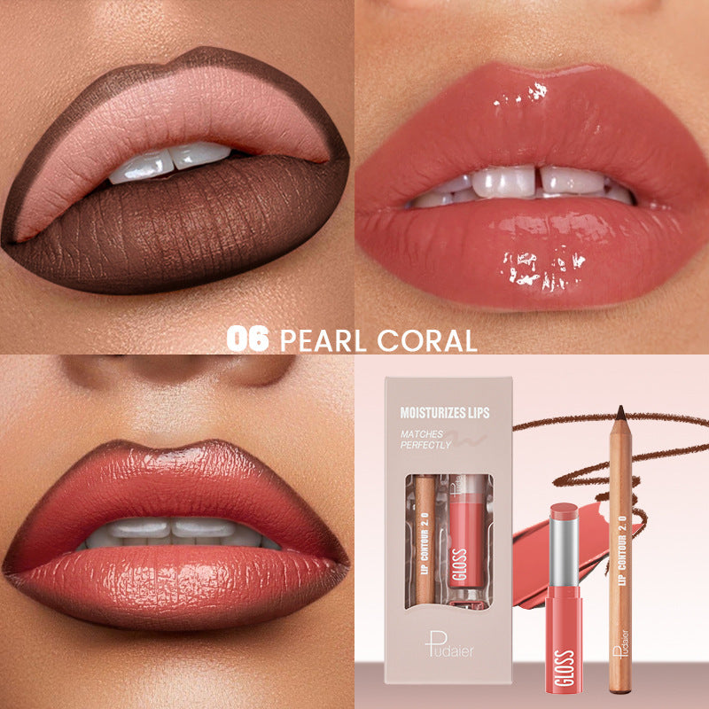 Lip Liner Lipstick Kit Matte Water Light