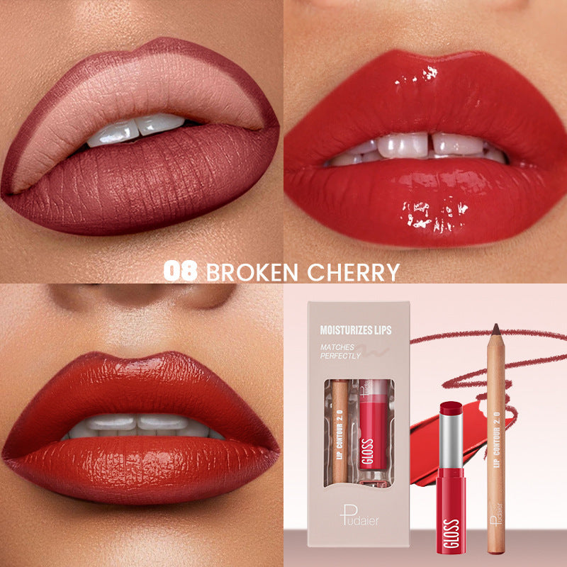 Lip Liner Lipstick Kit Matte Water Light