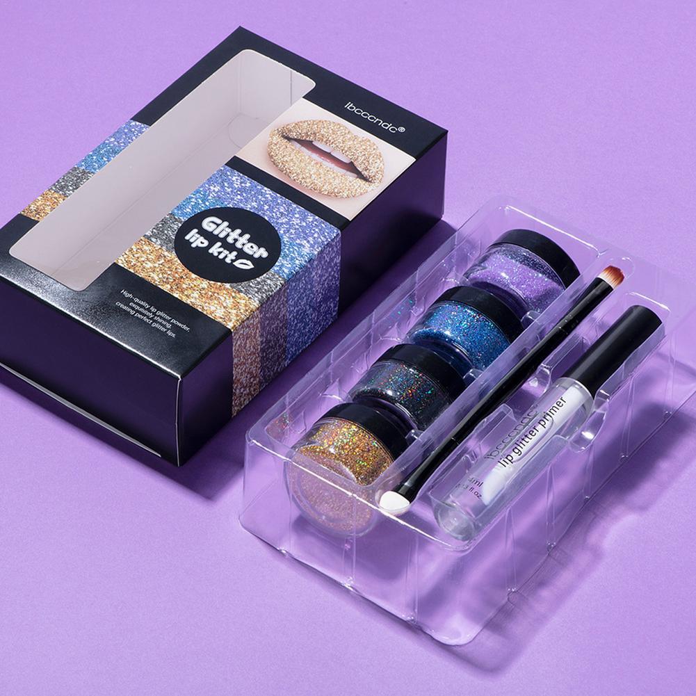Glitter Lip Gloss Lipstick Shiny Waterproof Long Lasting
