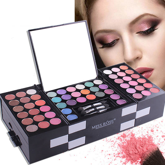MISS ROSE 3 color Eyeshadow blush eyebrow makeup kit