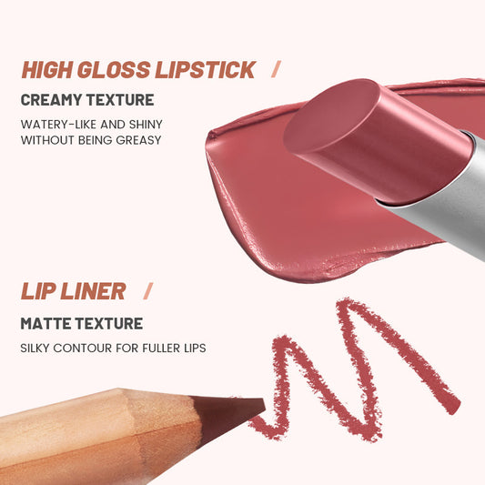 Lip Liner Lipstick Kit Matte Water Light